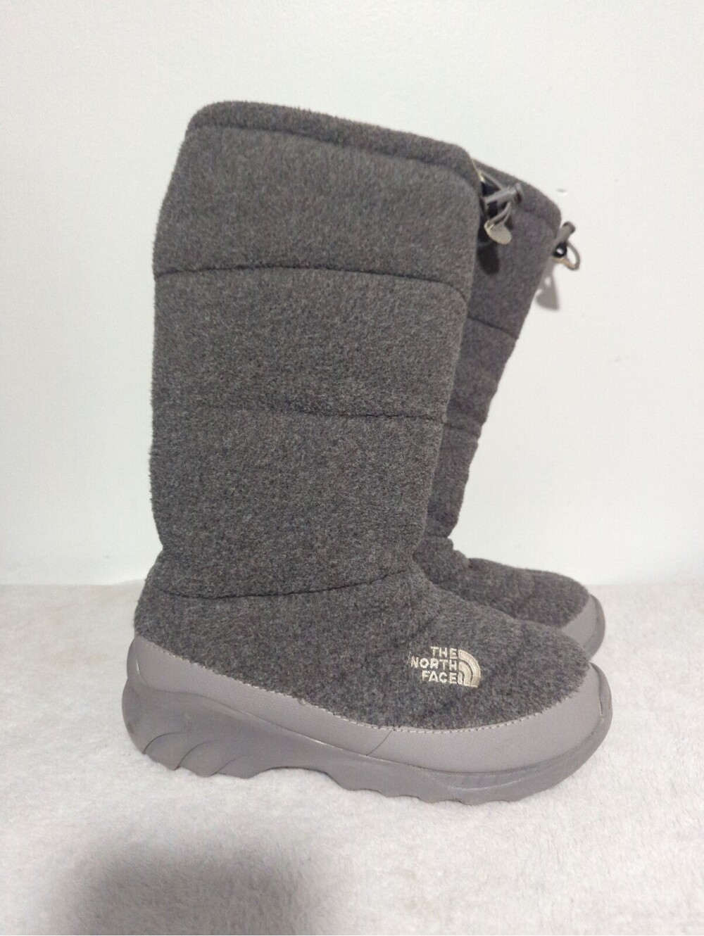 The North Face Gray Fleece Winter Boots Womens Size 7